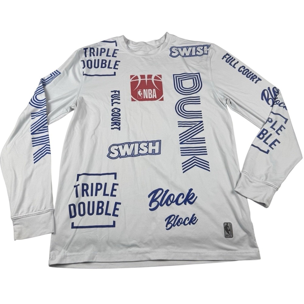 NBA Men's Size‎ Medium Long Sleeve T-Shirt Brand Apparel Terminology Edition - Picture 2 of 7